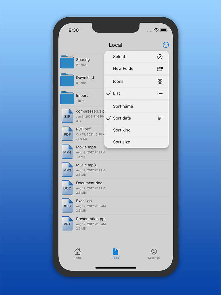 File organizer screenshot for File Sync