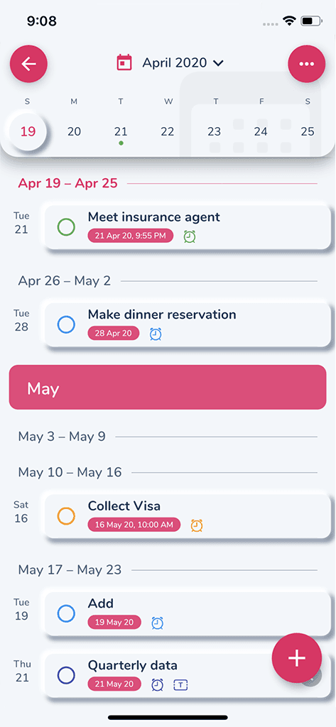 HibiDo app screen