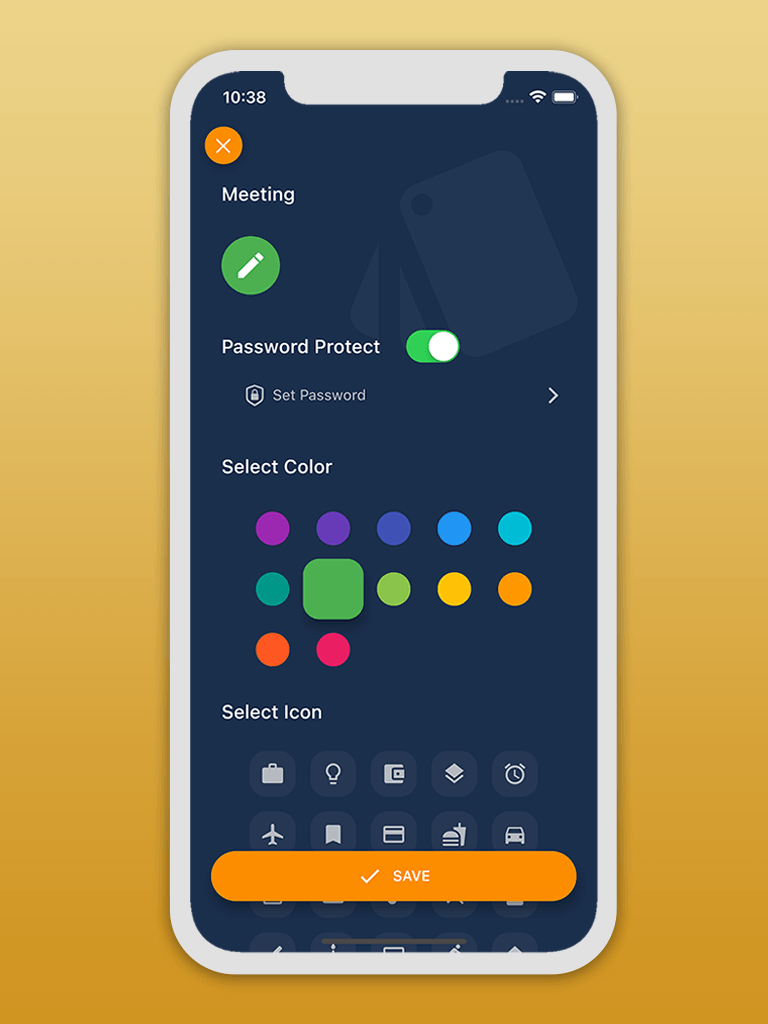 Quick secure access screenshot for Safety Note+