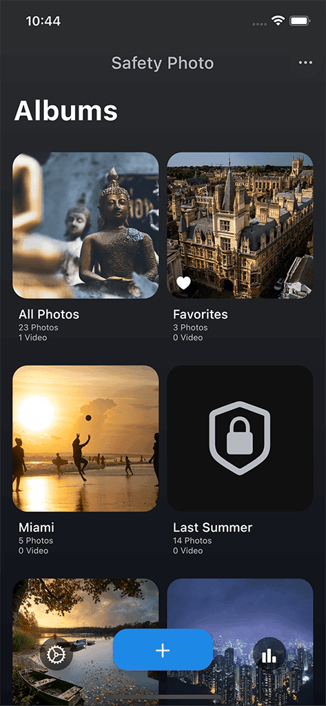 Safety Photo+Video app screen