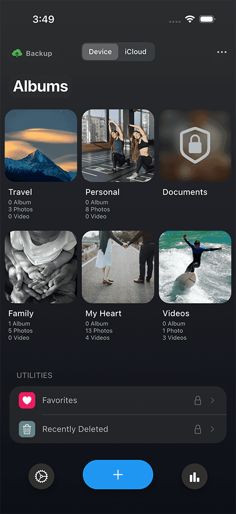 Safety Photo+Video app screen