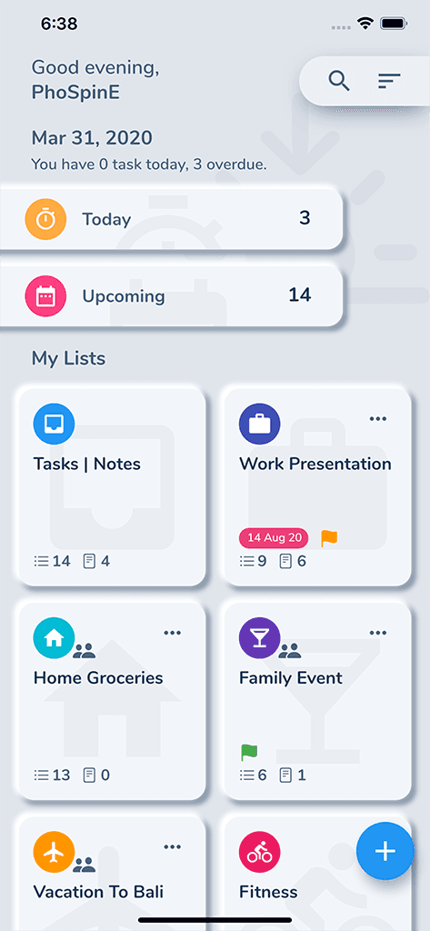 HibiDo task and calendar app screen
