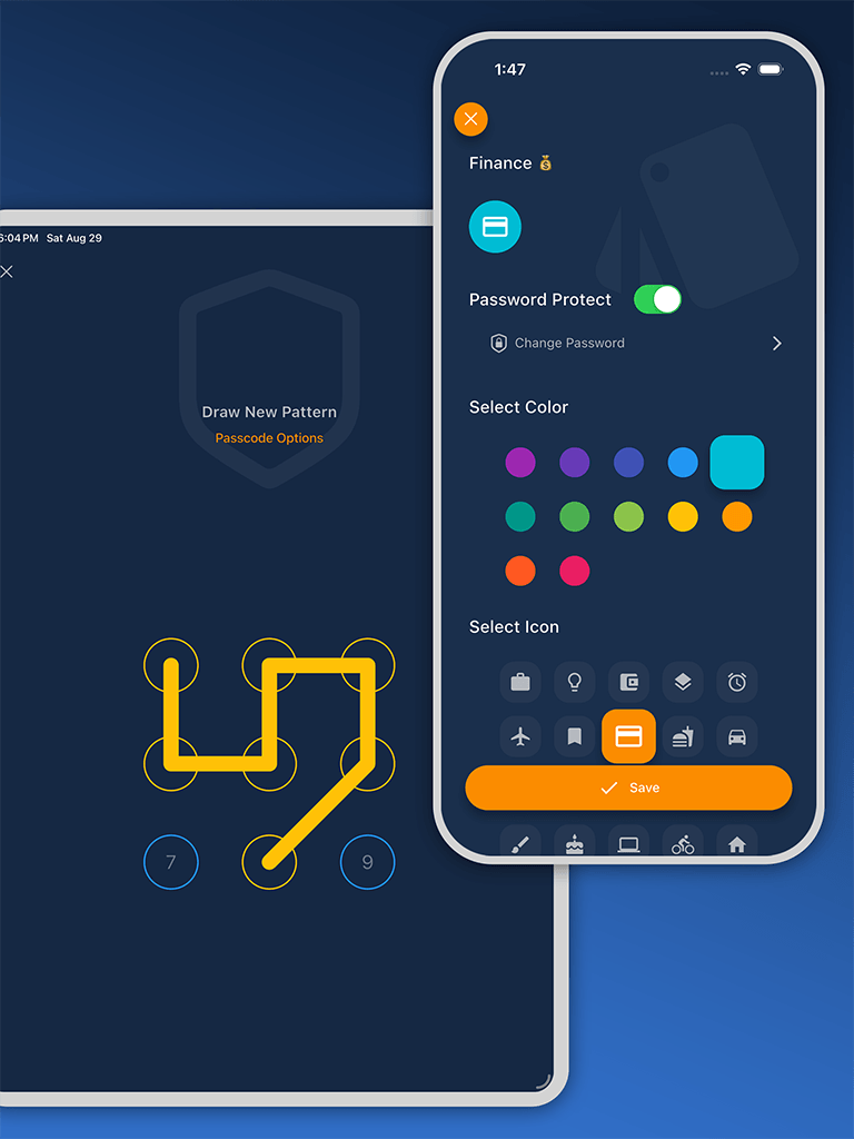 Quick secure access screenshot for Safety Note+